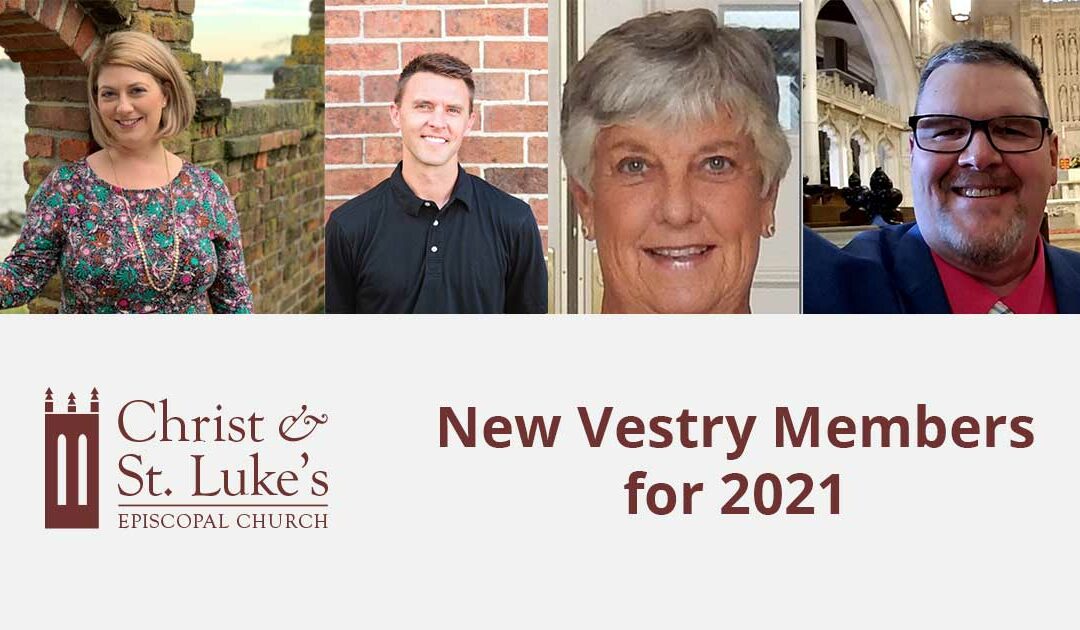 New Vestry Members for 2021