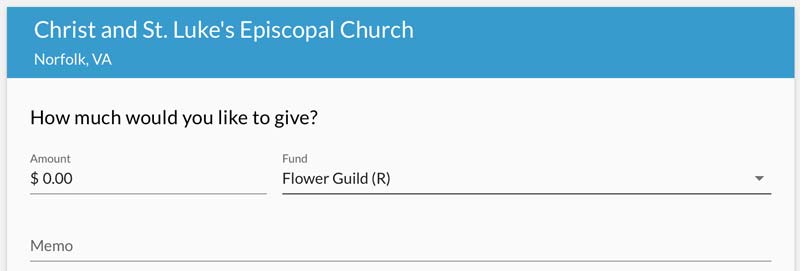 Flower guild dropdown with memo