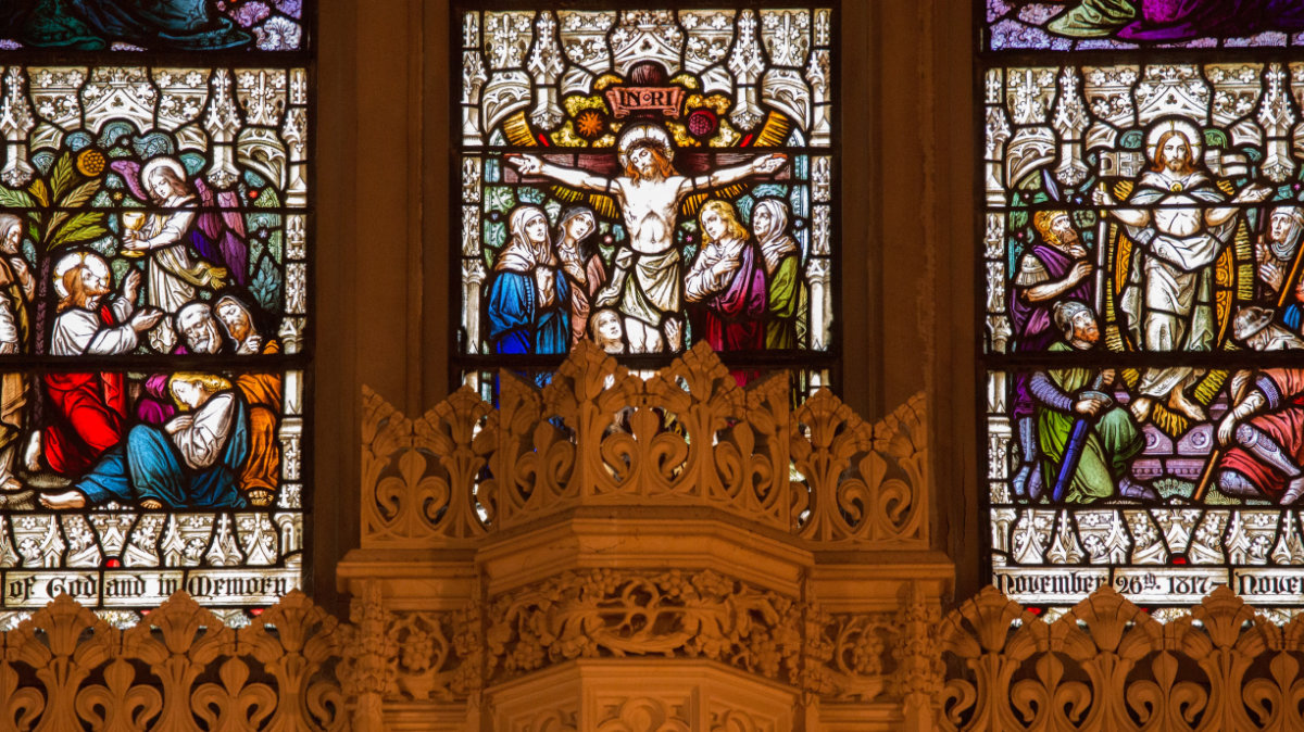 Crucifixion window
