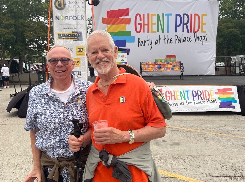 Ghent pride older gay couple
