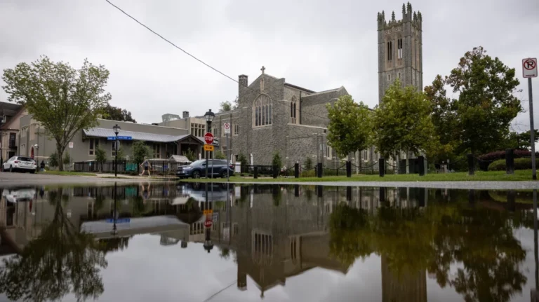 flooding on the streets near CSL
