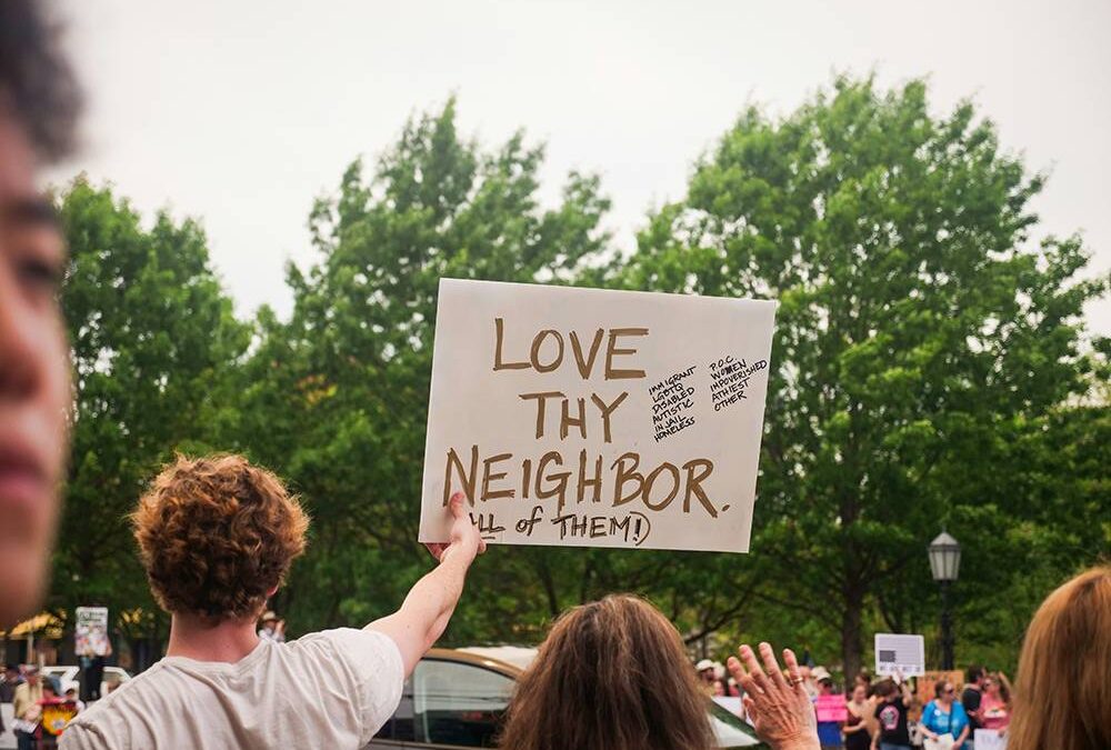 Not only with our lips but in our lives: a note on loving our neighbor 