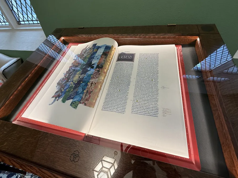 Saint johns bible at christ and st lukes norfolk