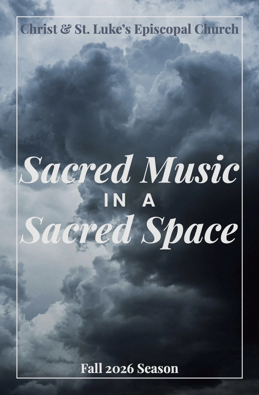 Concert series brochure cover